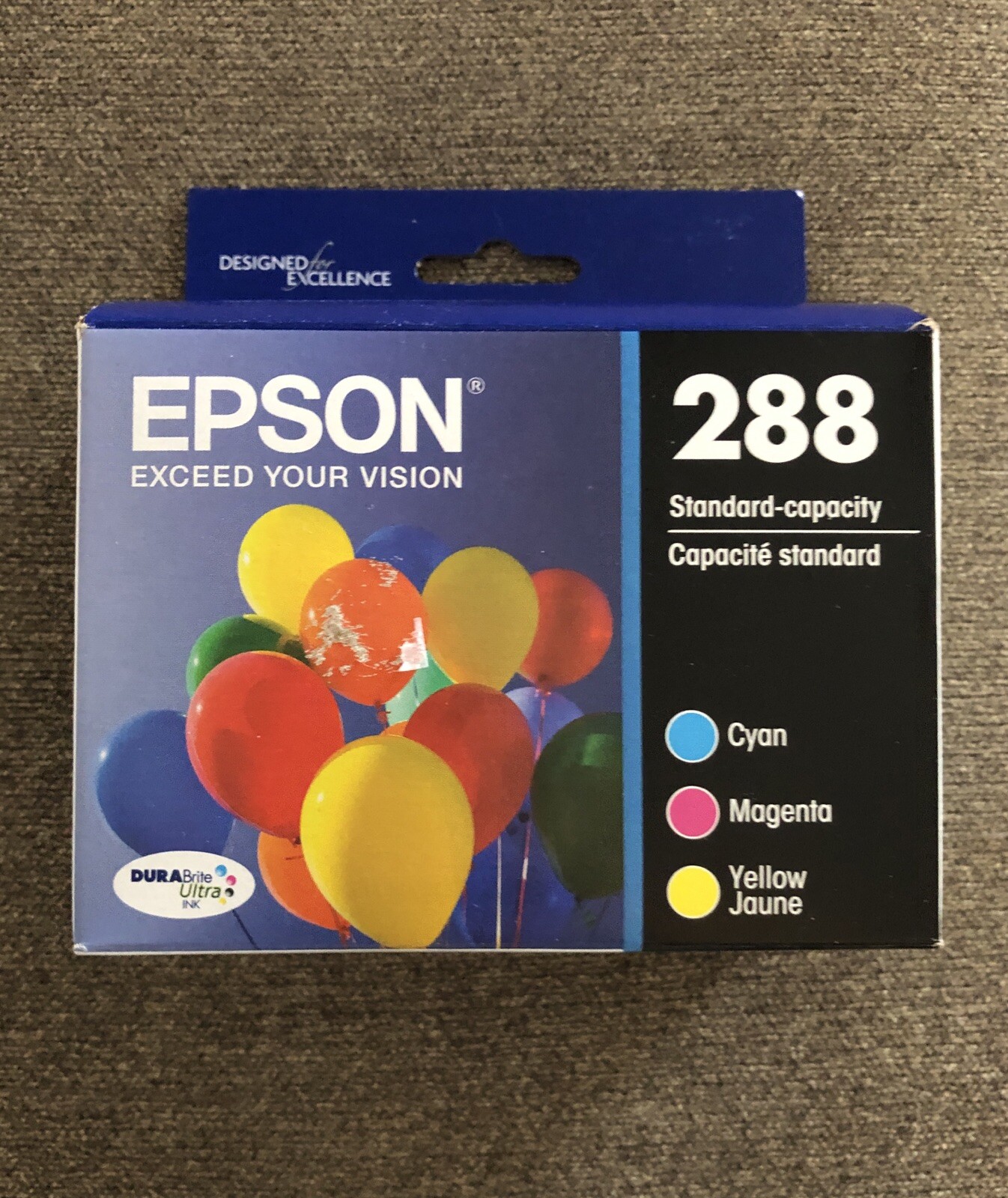 Epson 288 Black Cyan Magenta Yellow Ink Cartridges T288120-BCS Genuine 2026
