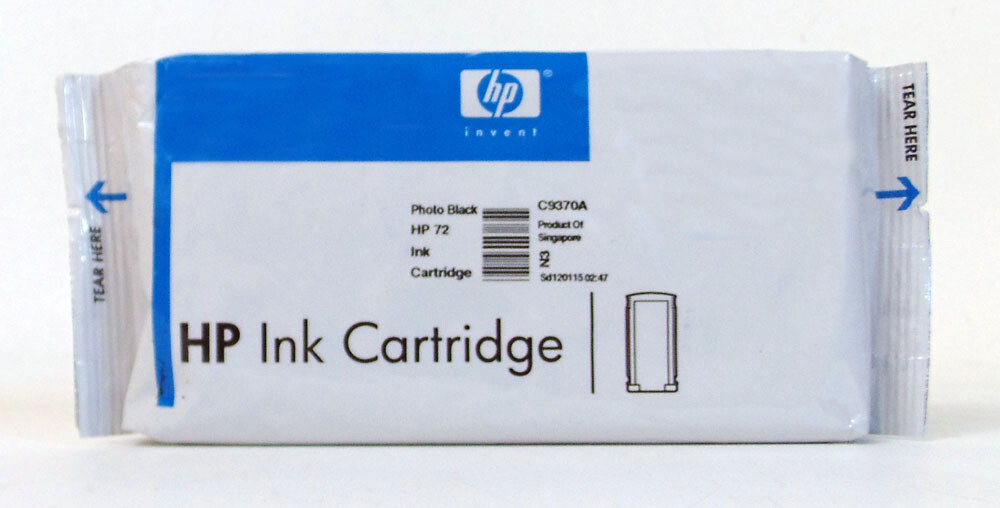 NEW HP #72 Photo Black Ink Cartridge C9370A GENUINE