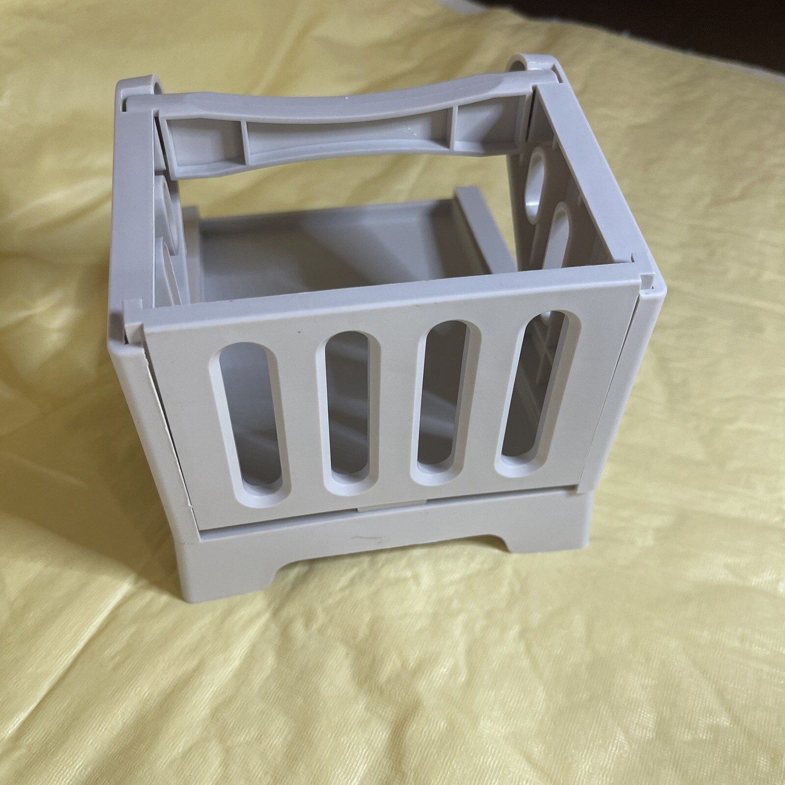 3 Thermal Label Holder for Rolls and Fan Fold Labels Max 3.5 In Wide Tan Plastic