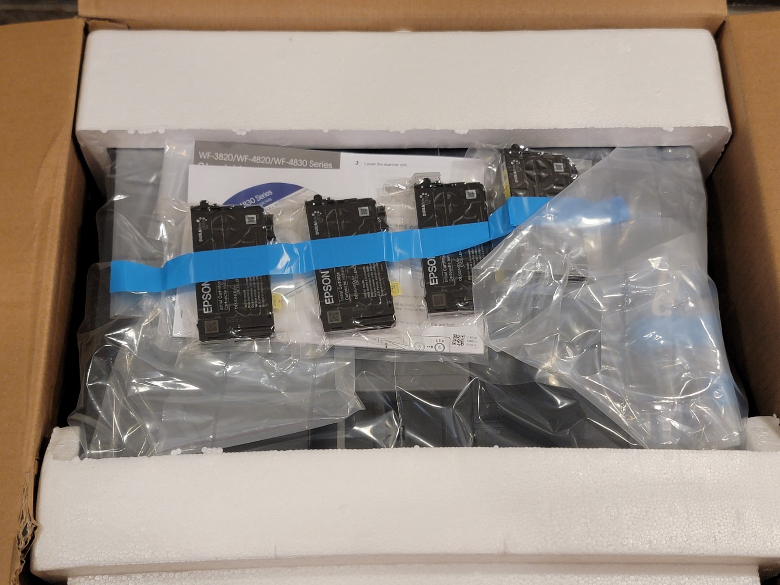 New Epson Workforce Pro Wireless All in One Scan Copy Fax Duplex Printer WF-4830