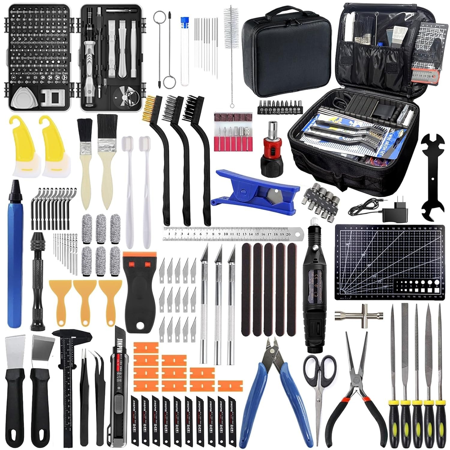 262-Piece 3D Printer Tool Set with Bag – Complete Model Tool Kit