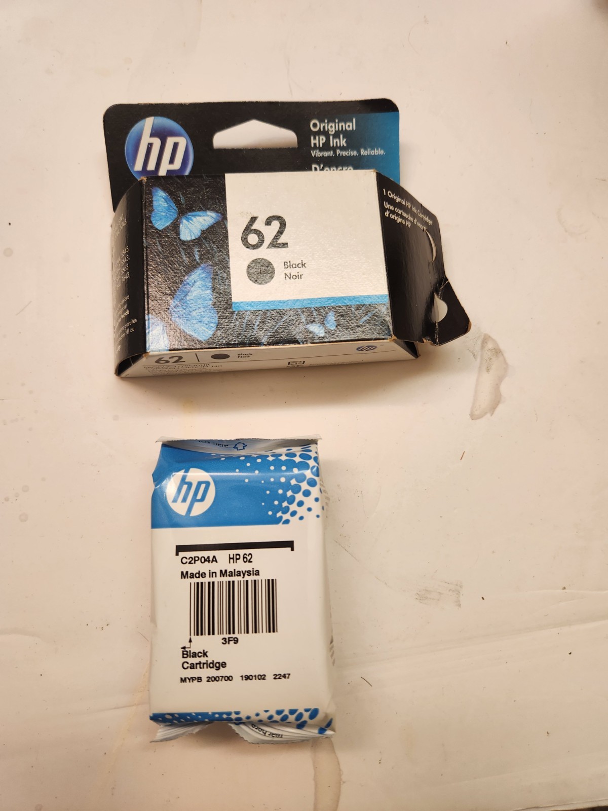 New Open Box HP 62 Black Genuine Ink Cartridge January 2021