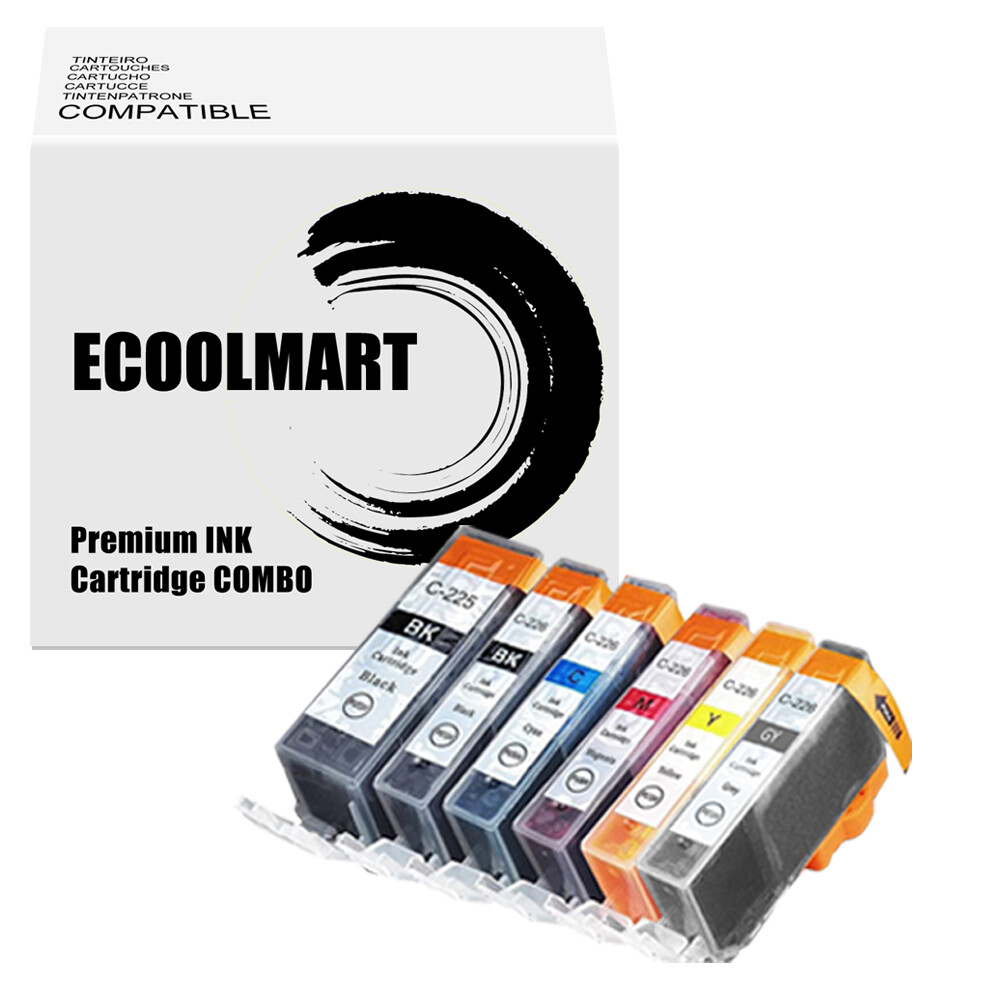 6PK Ink Cartridge for PGI-225 CLI-226 PIXMA MG6110 MG6120R MG8120 MG8220