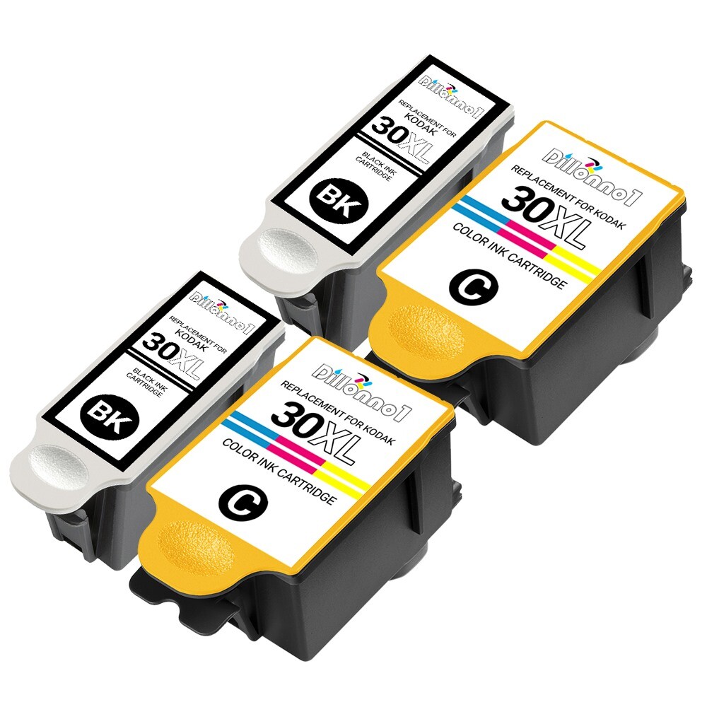 4 PK For Kodak 30XL Black Ink Cartridges For Hero 5.1 4.2 ESP C310 C315 3.2s