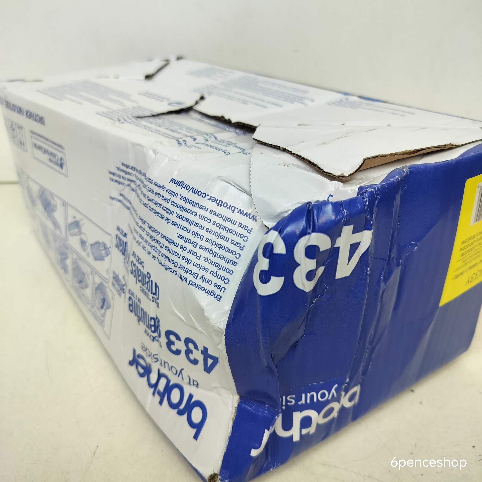 Deformed Box-Brother TN433Y Yellow Toner Cartridge