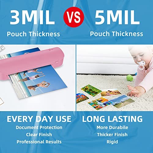 120Pack Thermal Laminating Pouches 3mil Laminating Sheets 4.3×6.3 inches for