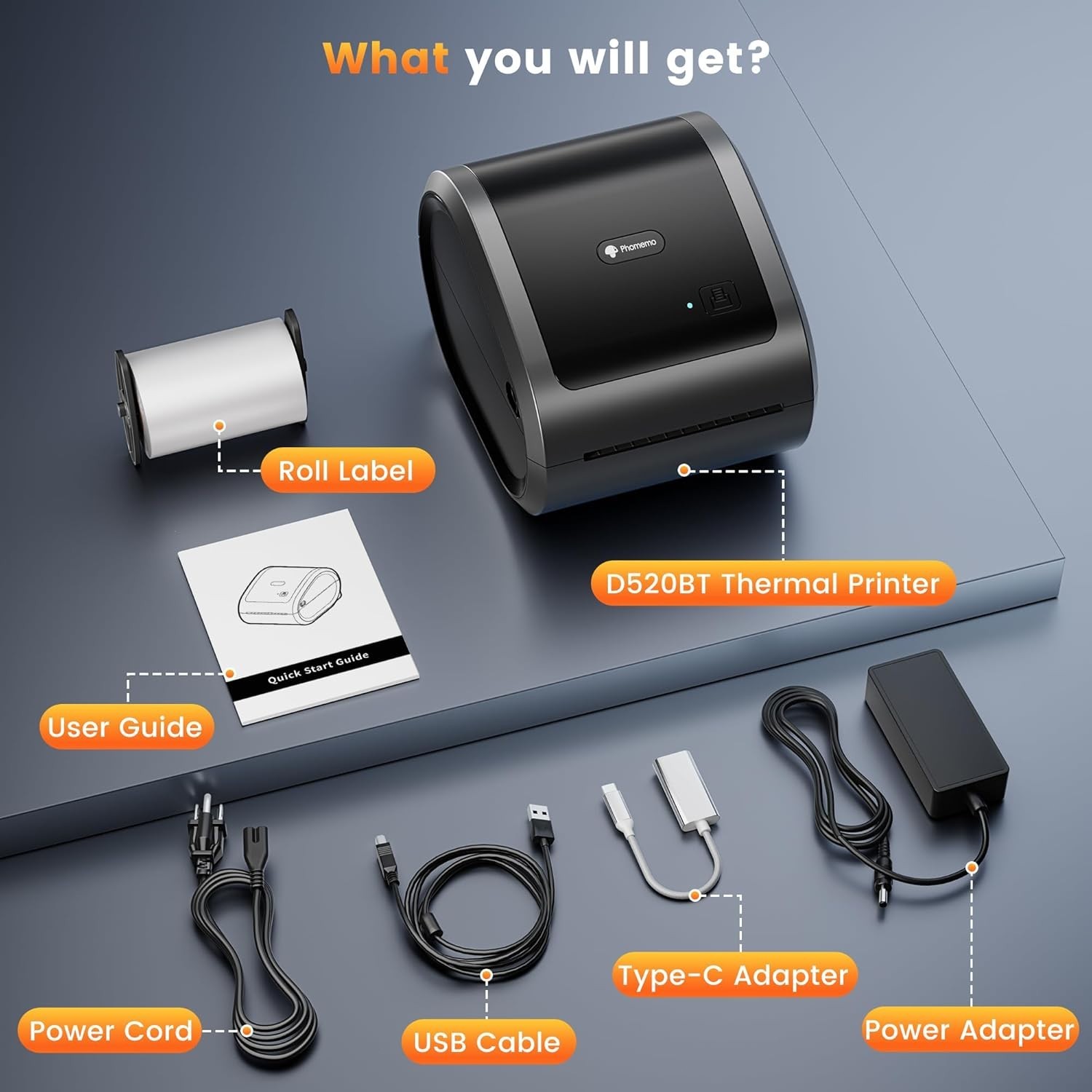 Phomemo Bluetooth Thermal Label Printer 4×6 Wireless Shipping Label Printer Lot