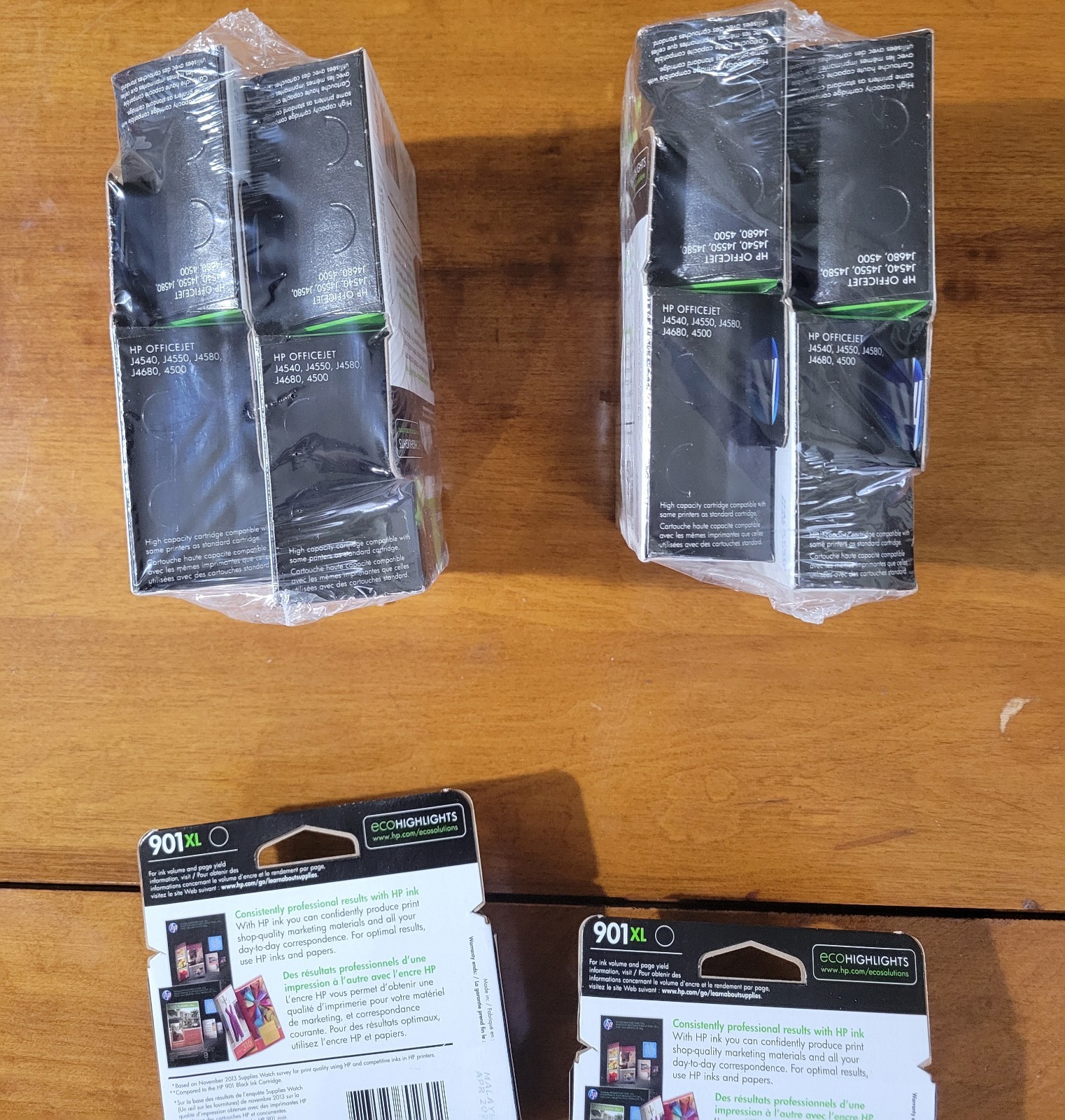 HP 901XL Black Ink Cartridges. 11 In Total. Expired