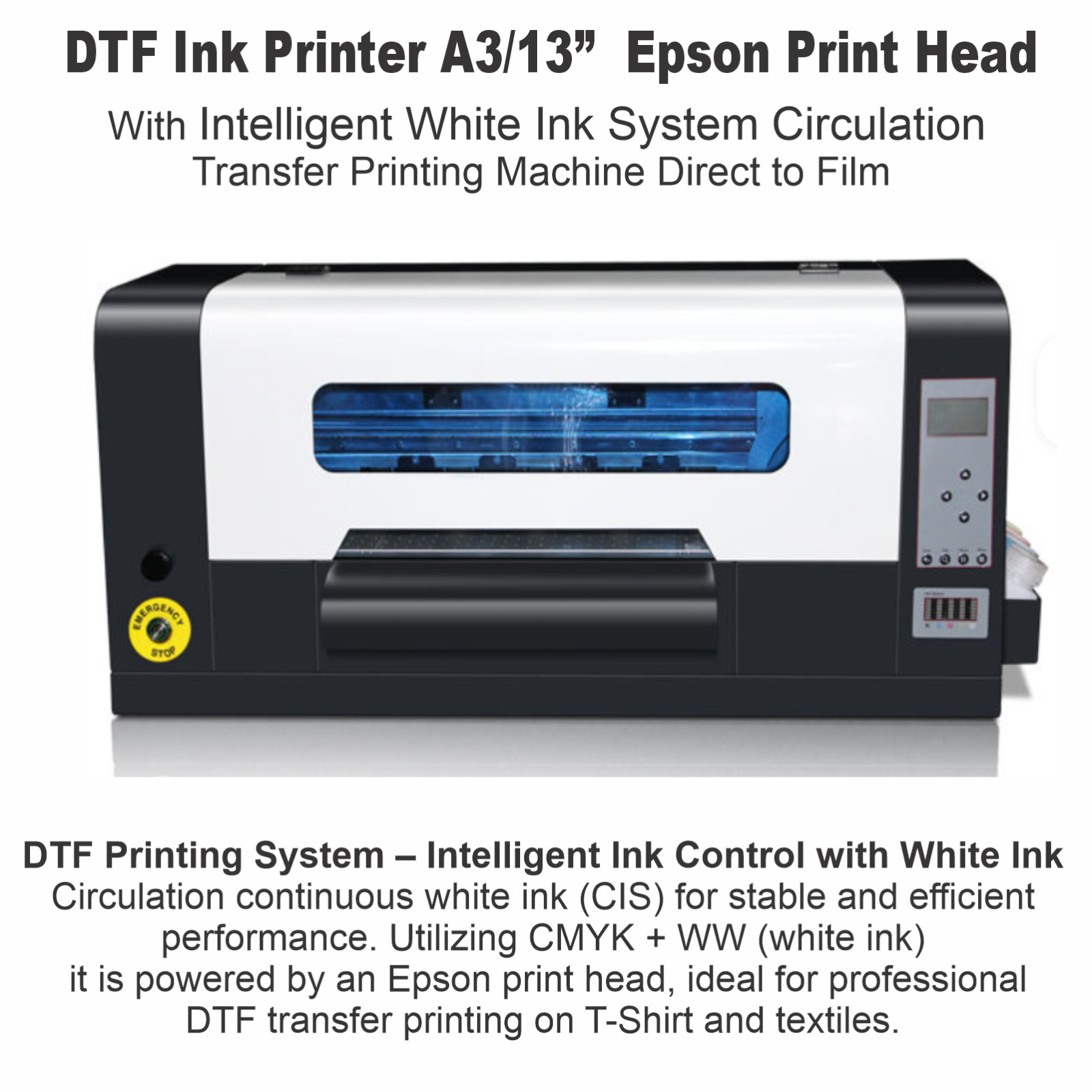 Epson Printer Sublimation ink Kit plus DTF Print T-Shirt Maker Starter Bundle
