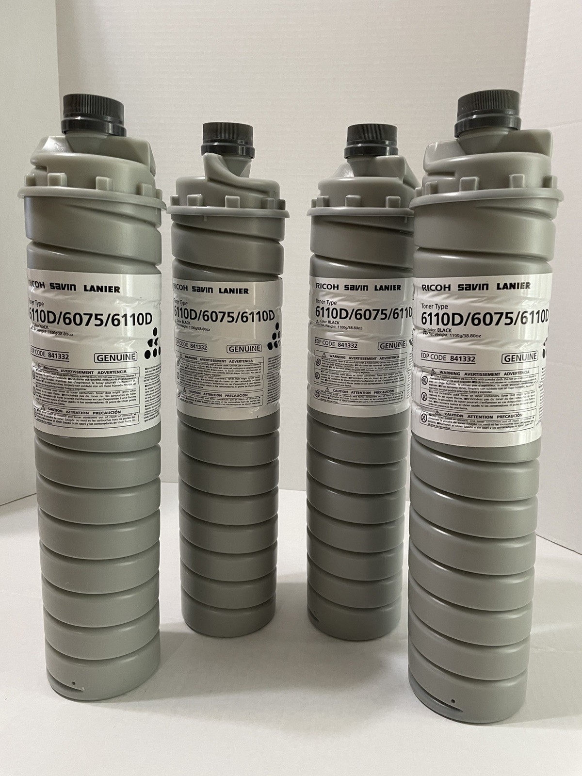 Lot Of 4 Genuine New Ricoh Savin Lanier 6110D/6075 Toner EDP# 841332