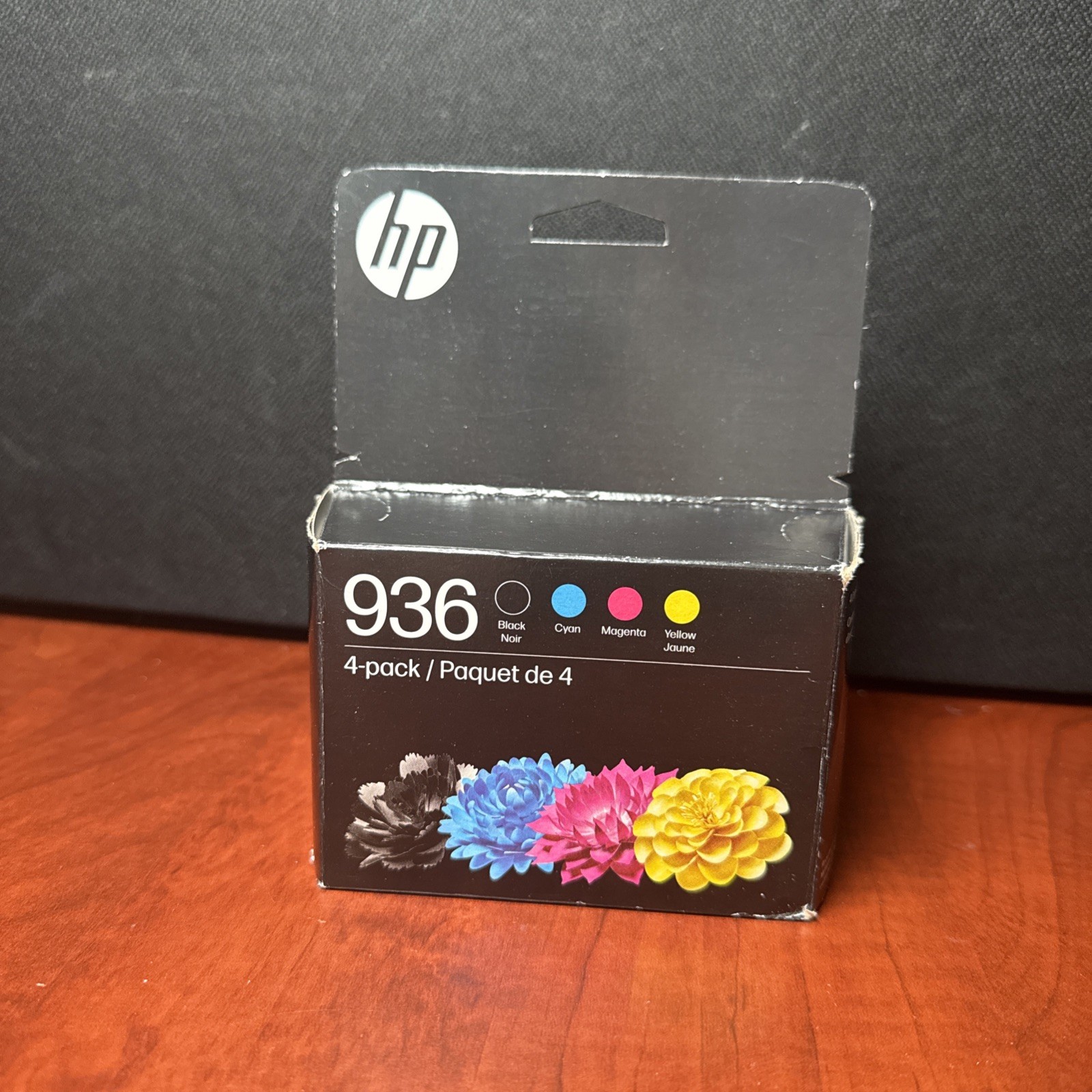 HP 936 Ink Cartridges – Genuine Black-Magenta-Yellow-Cyan 4 Pack (7588) New
