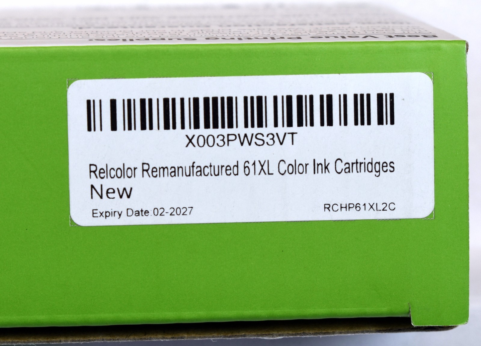 RELCOLOR CHINA #61XL 1ct. COLOR INK CARTRIDGE
