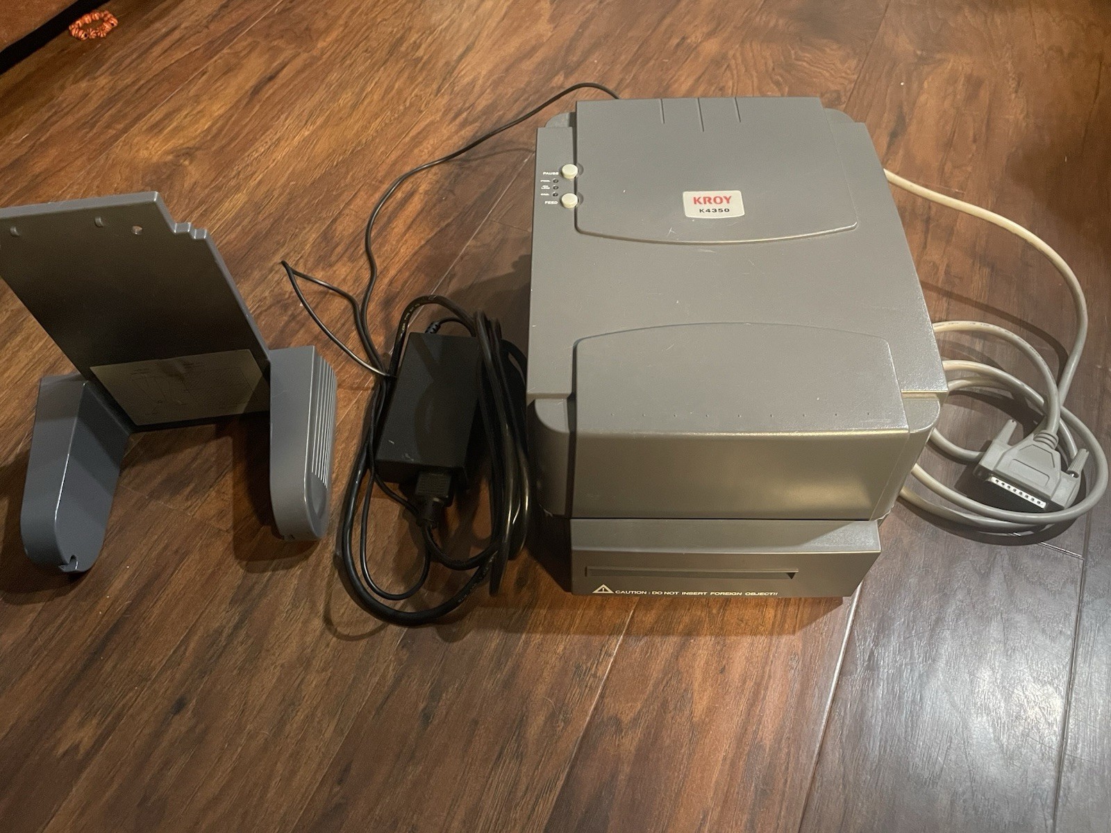 KROY K4350NB Thermal Transfer Printer Label Maker W/POWER CORD AND CABLE