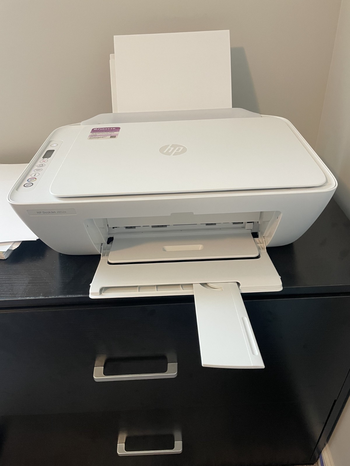 Gently used HP Printer all in one wireless, white, speed – 5 ppm color, 7ppm blk