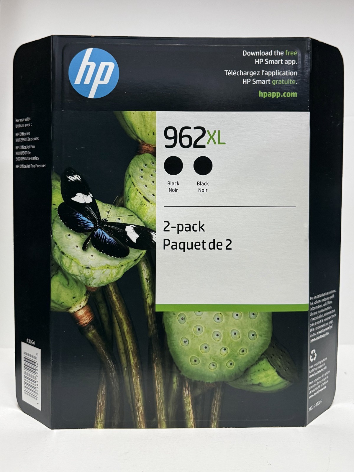 HP 962XL (3JB35BN) Black Toner Cartridge – 2 Pack EXP 04/2027+
