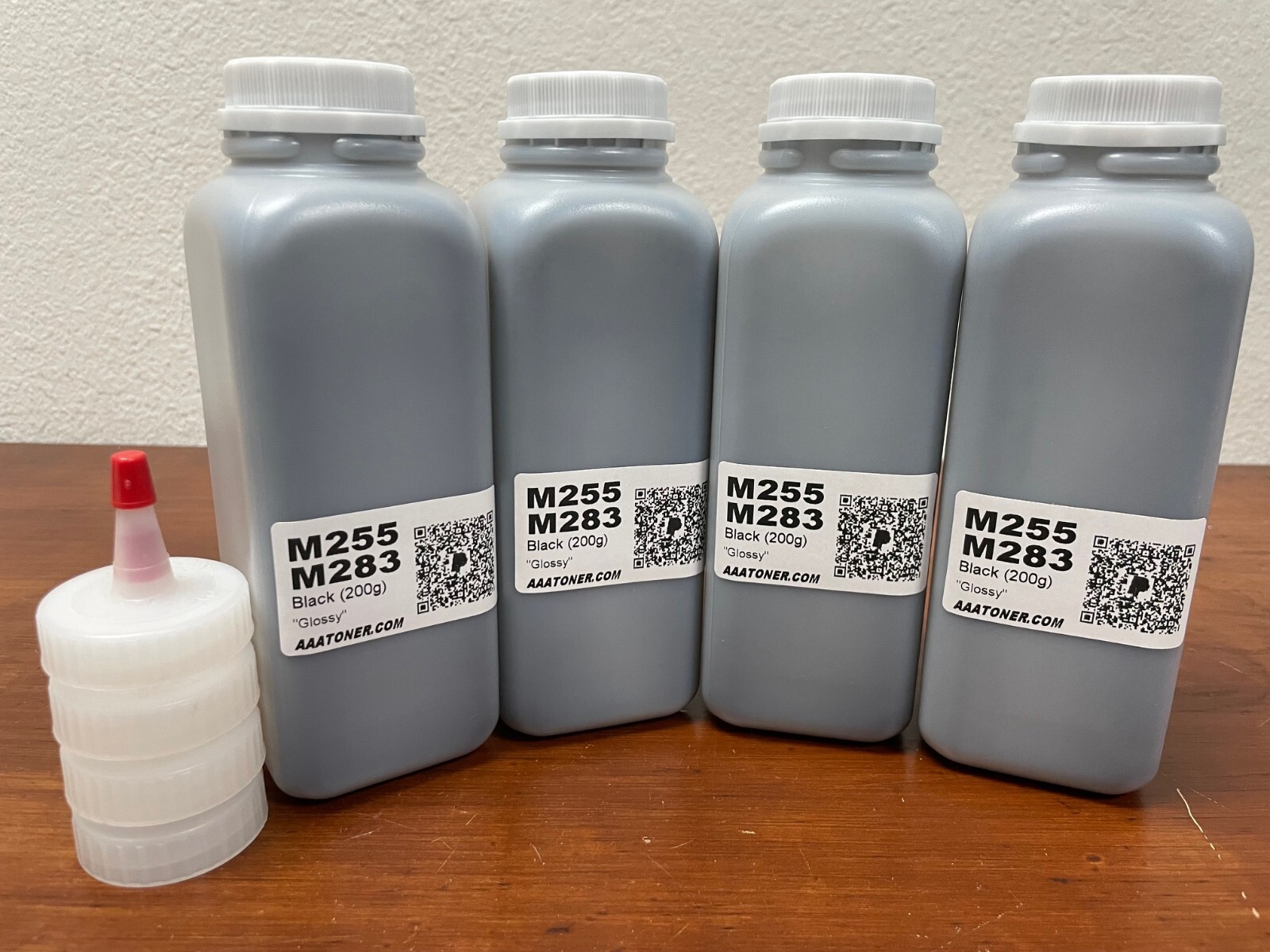 (200g x 4 Black) Toner Refill for HP Color Pro M255, M283 (W2110A, W2110X)