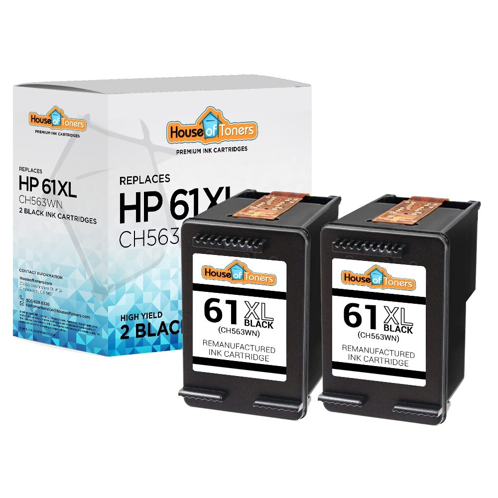 2PK for HP 61XL 2-Black Ink Cartridges 4500 Series & 5530 5531 5535