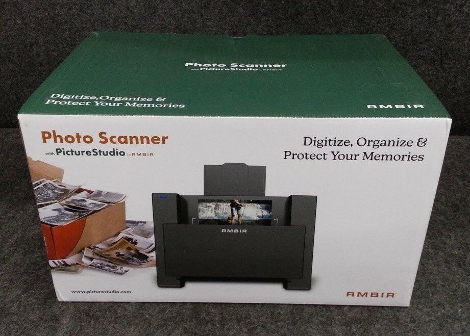 AMBIR Technology PS400 Photo Scanner with PICTURESTUDIO (Black)