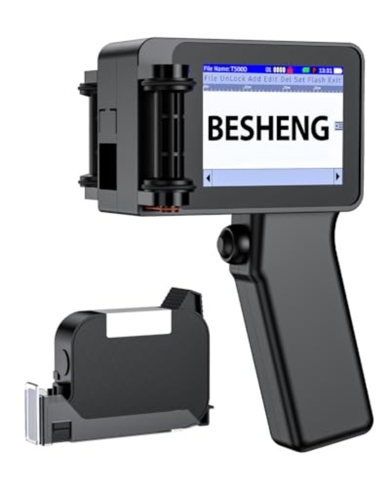 Mini Handheld Inkjet Printer, Inkjet Coder with 0.5 Inch Print Height Batch Code