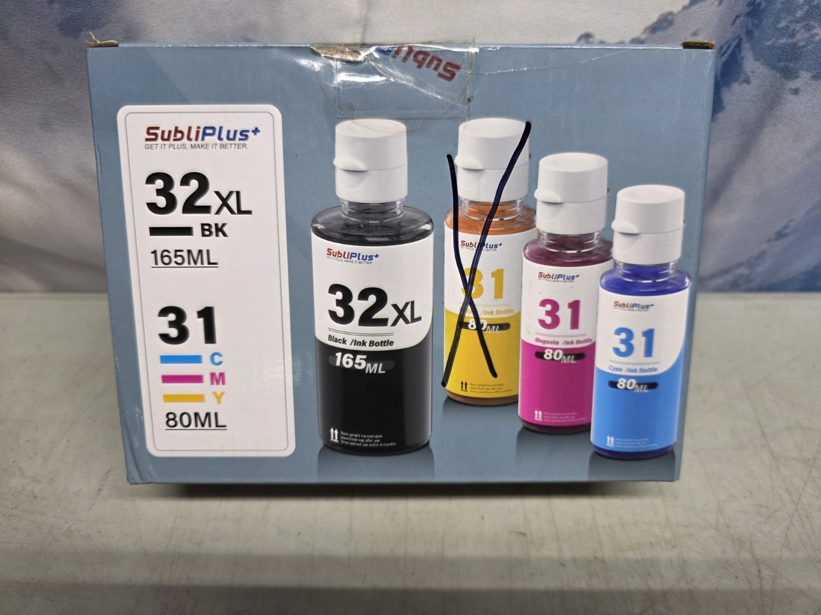 🔥 31 32XL Ink Bottle Set Refill for HP Smart Tank 5000 7301 NO YELLOW!!