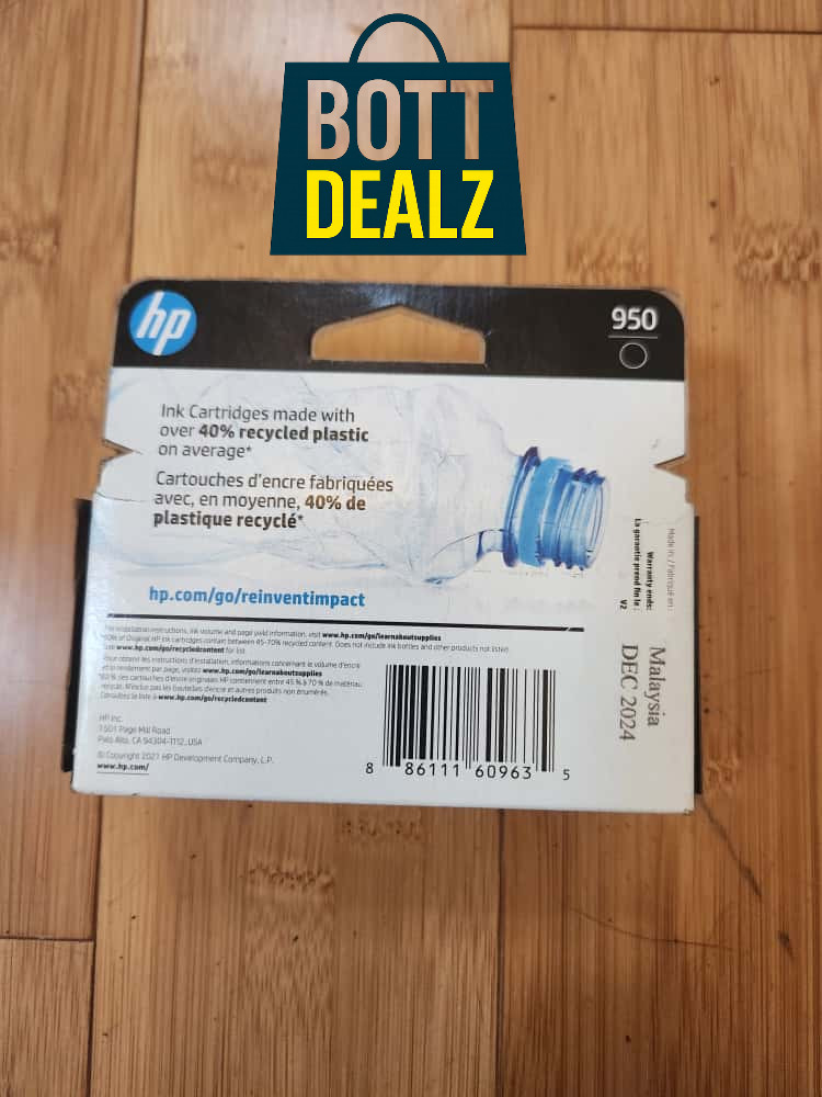 HP 950 Black Ink Cartridge CN049AN Genuine OEM OfficeJet Pro 8100 8600 8610 NEW