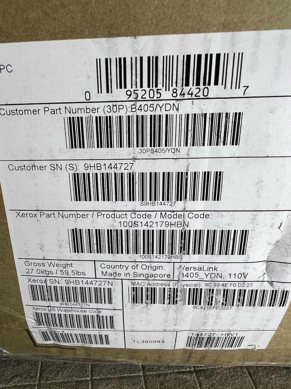 *Barely Used Xerox VersaLink B405/YDN Monochrome Multifunction Printer 871 Count