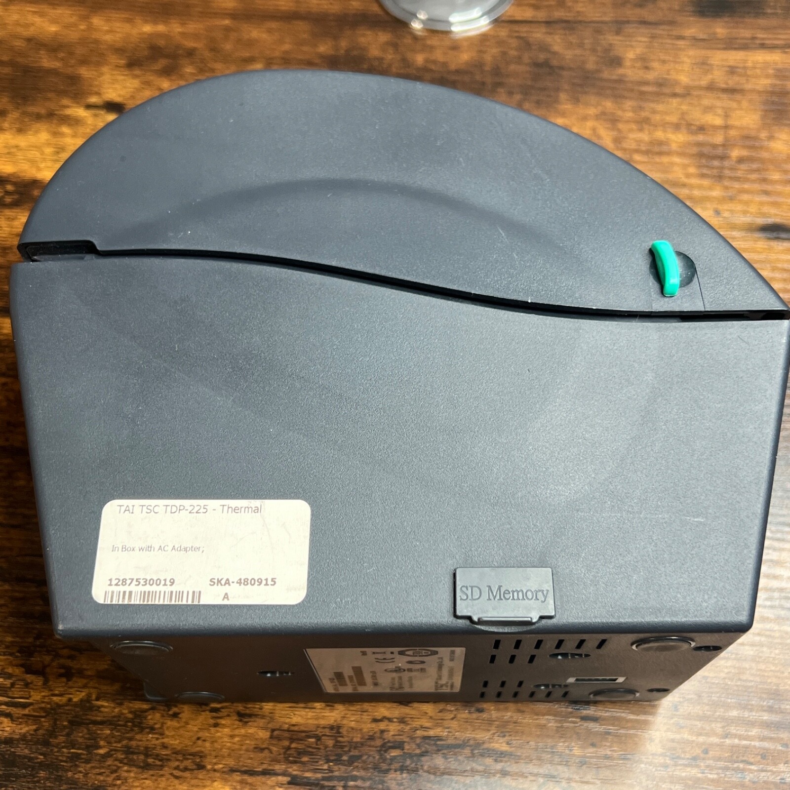 TSC TDP-225 Direct Thermal Printer Gray *NO AC Adapter Charger* UNTESTED