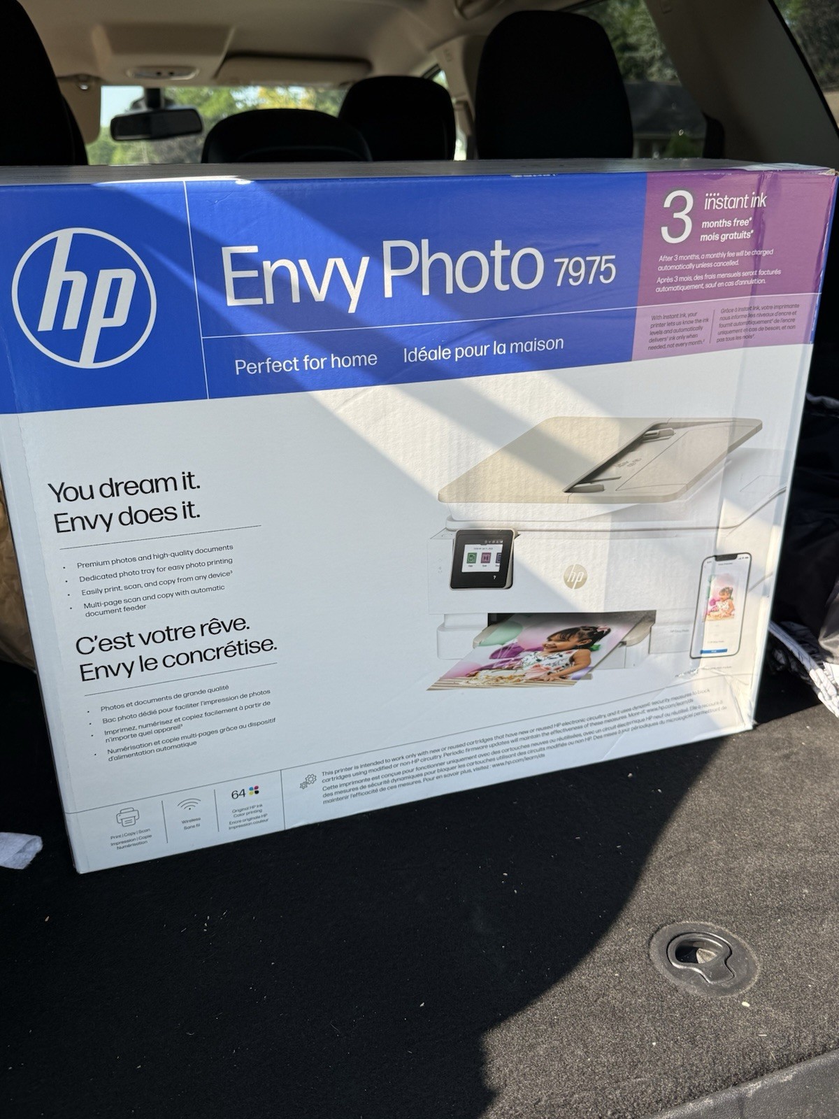 HP Envy Photo 7975 All-In-One Inkjet Printer, Color, Wireless, Scanner