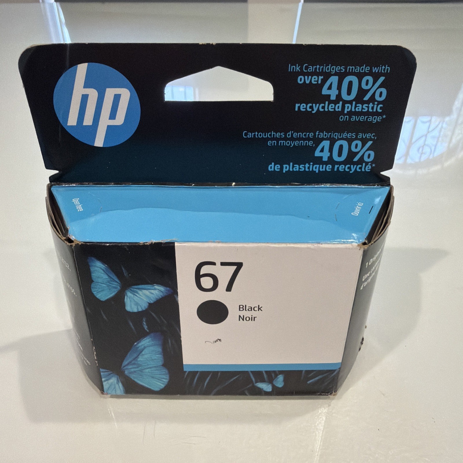 New HP 67 Black Inkjet Ink Cartridge New Exp April 2023