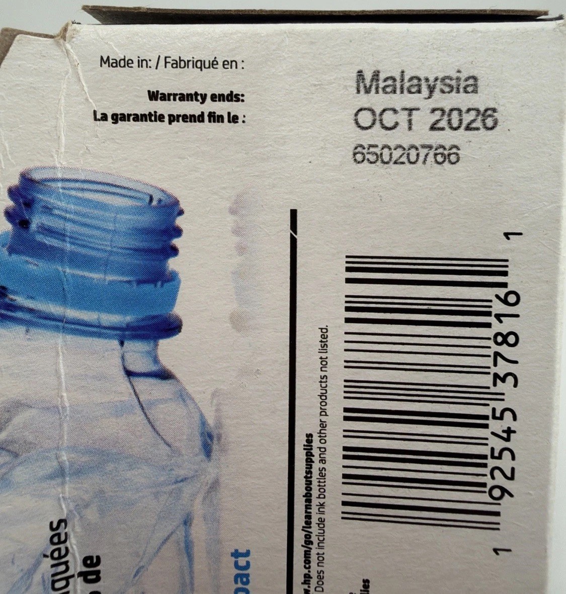 HP 910XL Genuine OEM Black Ink Cartridge 3YL65AN – EXP October 2026 New/Sealed
