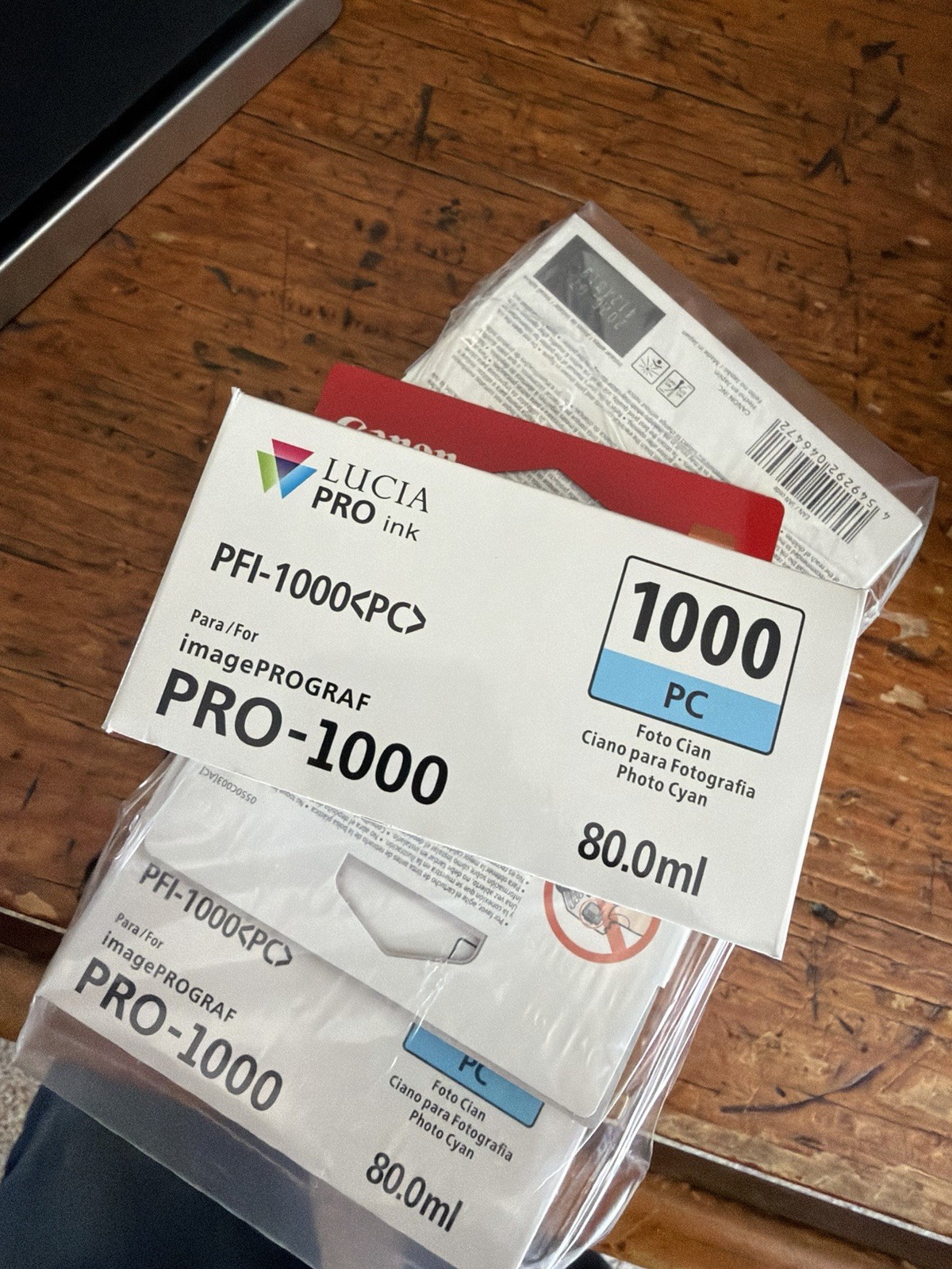 Genuine Canon PFI-1000PC Photo Cyan LUCIA PRO Ink for imagePROGRAF PRO-1000 NEW