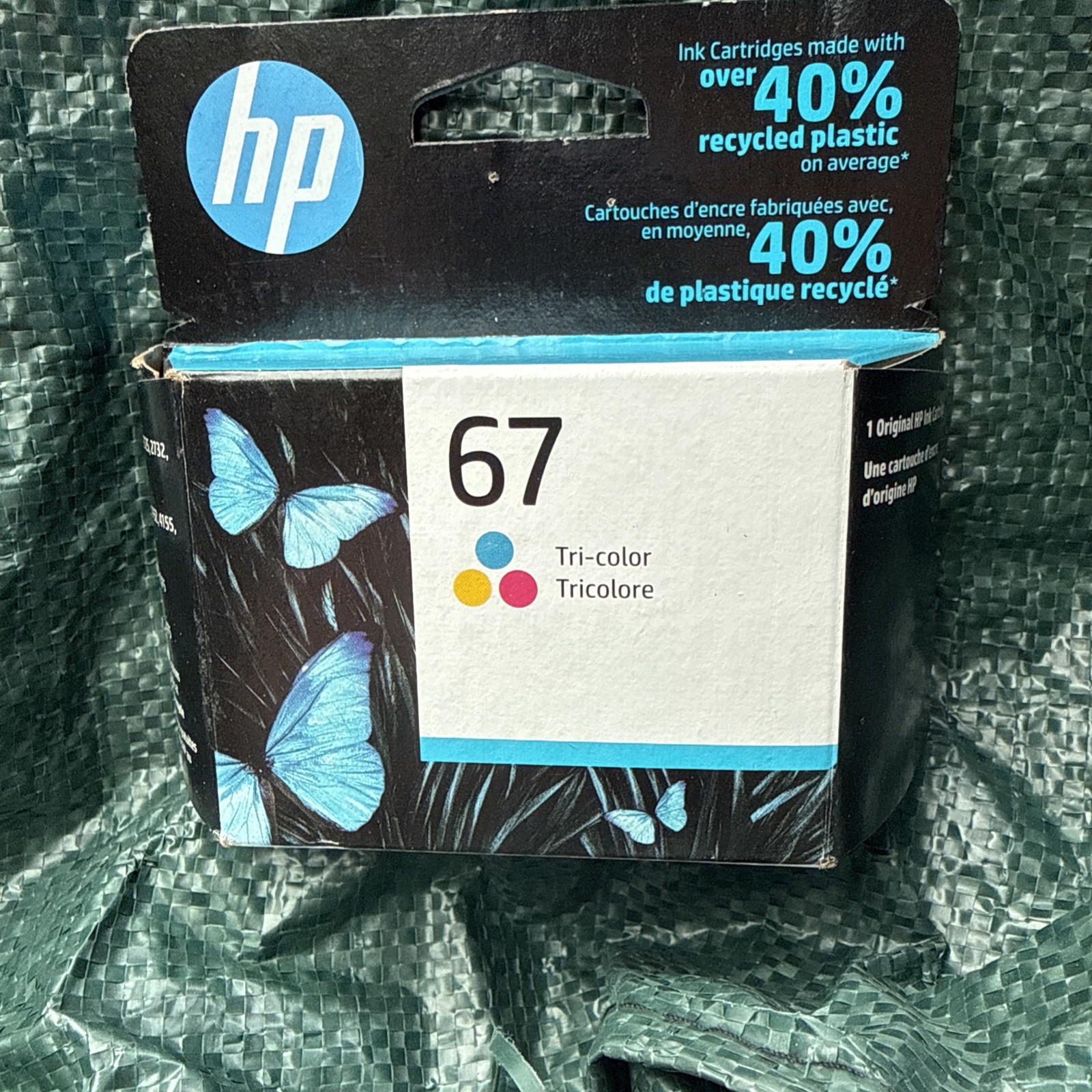 HP 67 Tri-color original ink cartridge 3JB26A Sealed For Deskjet & ENVY Printers