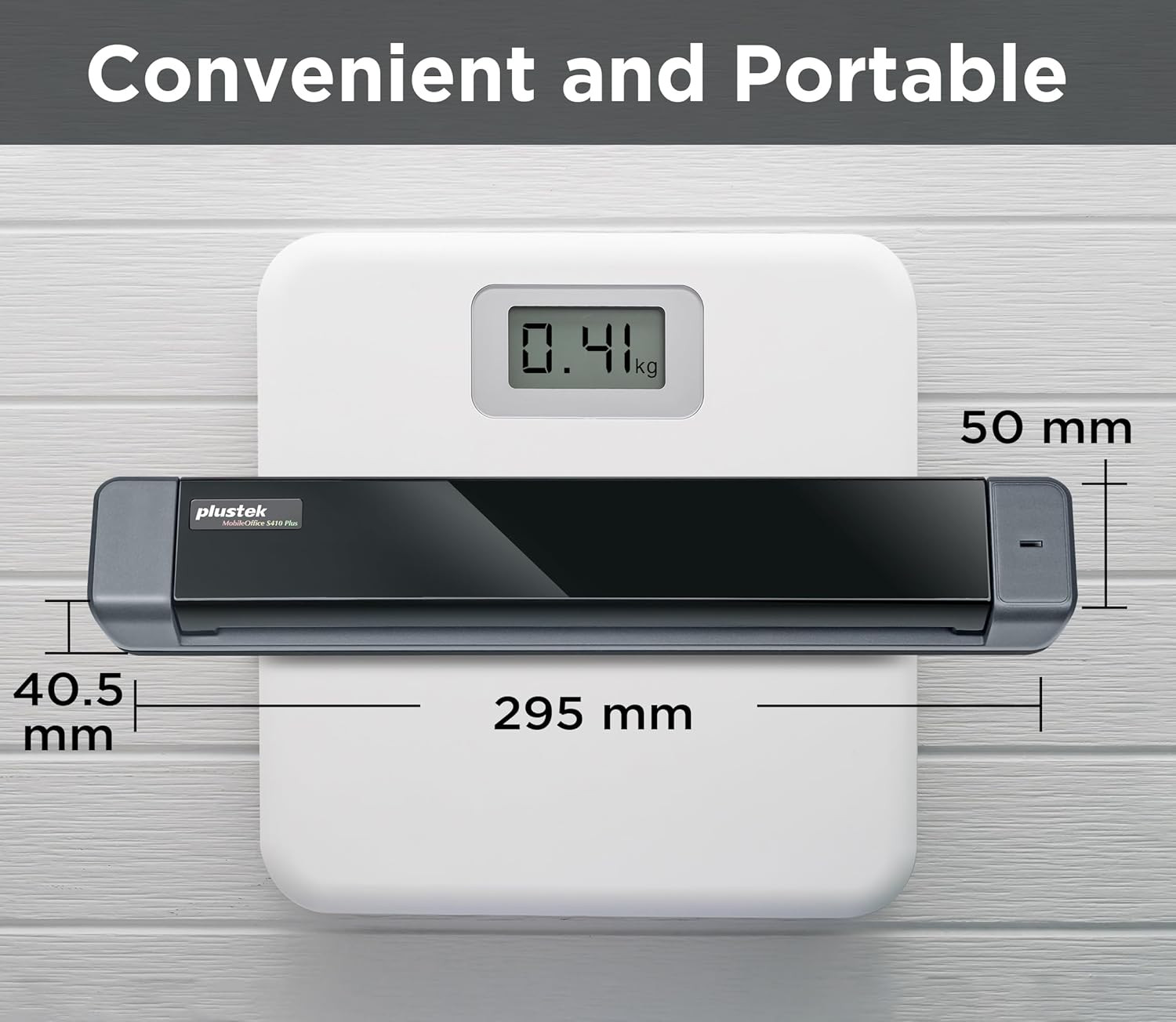 Mobile Scanner S410 plus – Portable Sheet-Fed Document Scanner – for Windows 7 /