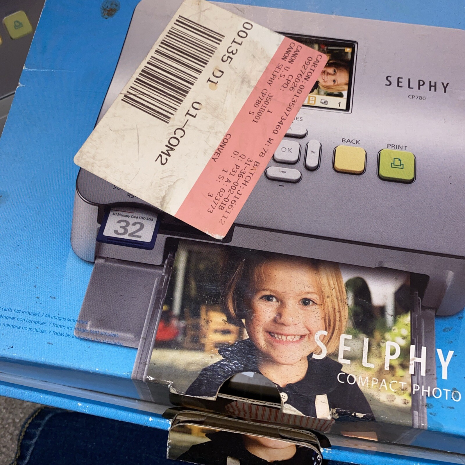 Canon SELPHY CP780 Compact Portable Photo Printer – Open BOX