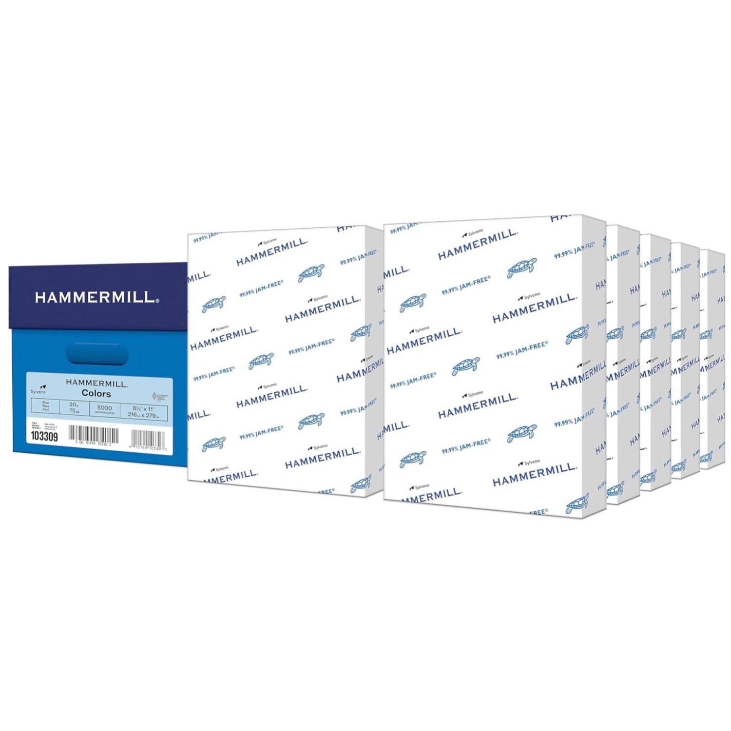 Eco-Friendly Blue Copy Paper – 30% Recycled, 5000 Sheets