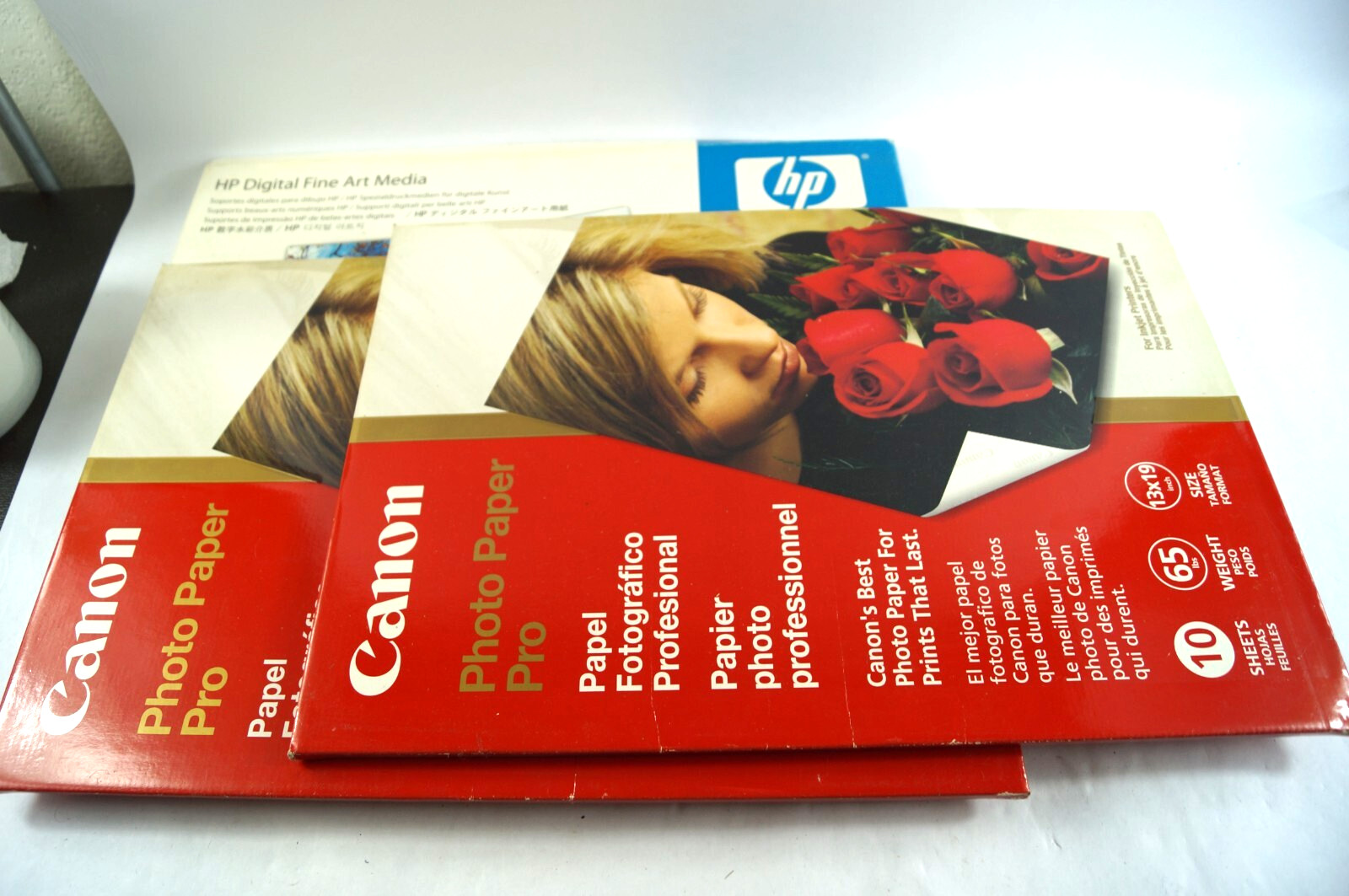 LOT (3) Digital Printer Photo Paper 13×19 40 Count Canon-Hi-Gloss HP-Matte D352