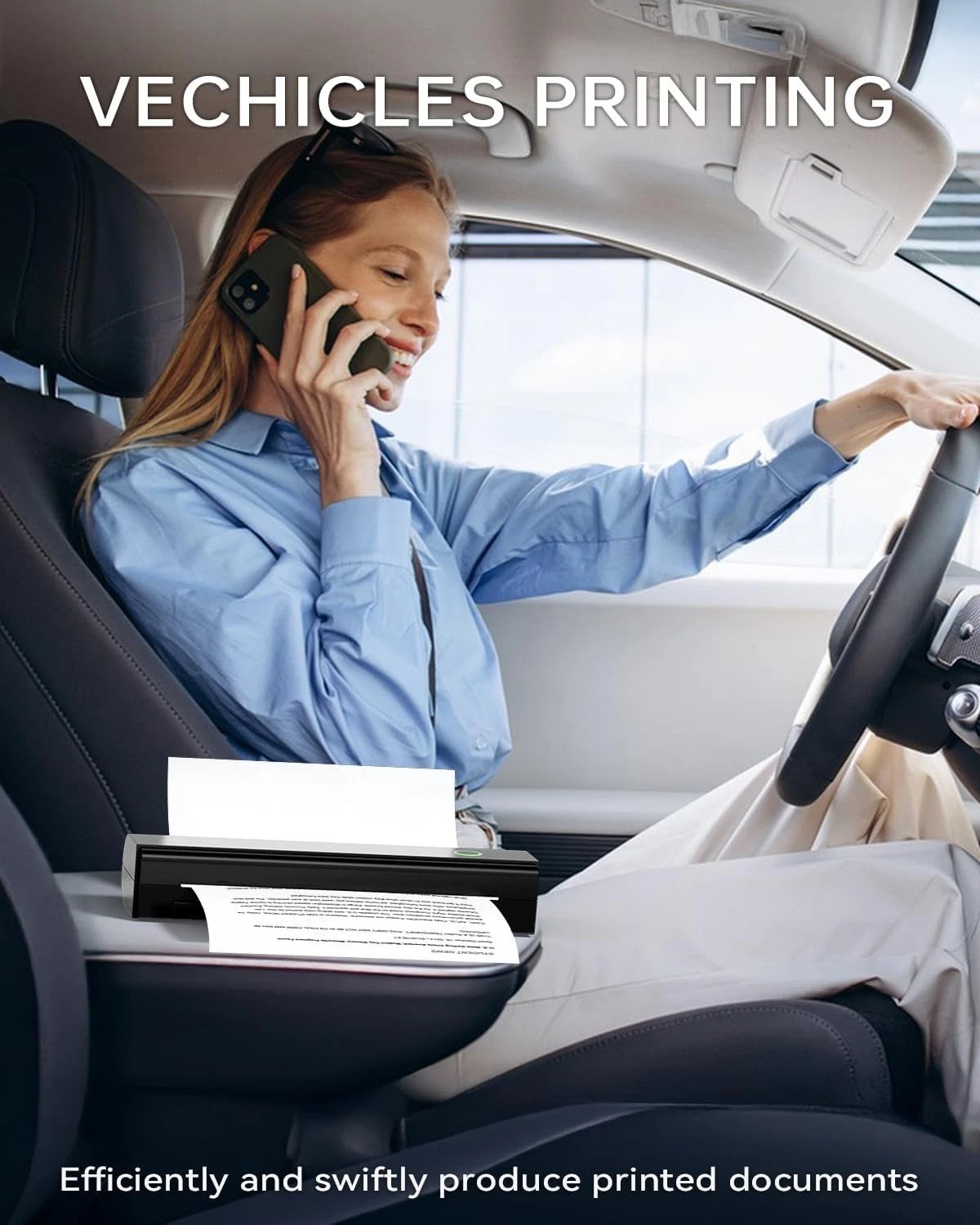 N80 Inkless Thermal Printer: Wireless Connection, Clear Outputs for All Devices