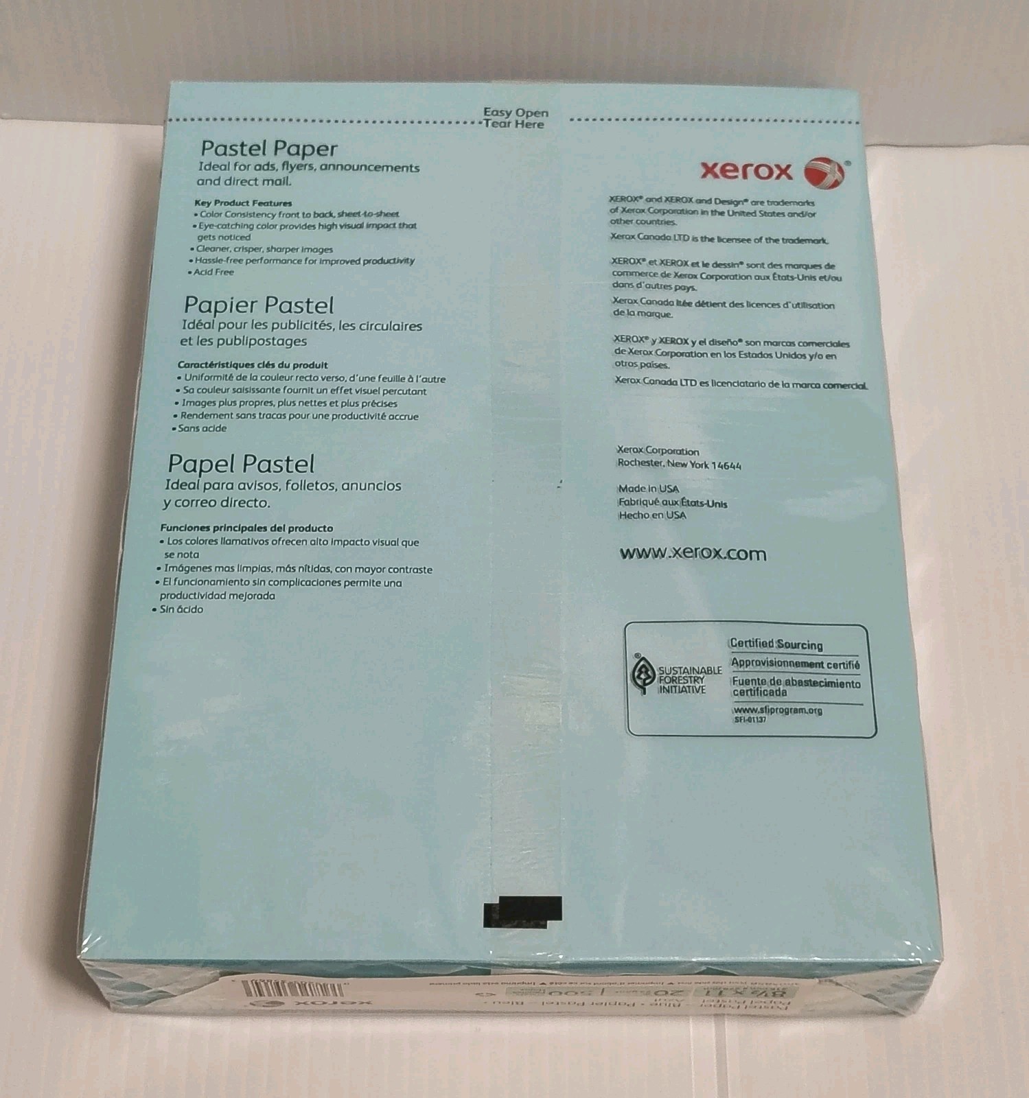 Xerox 3R05856 Colored Paper 500 Sheets Blue Size 8.5″ X 11″