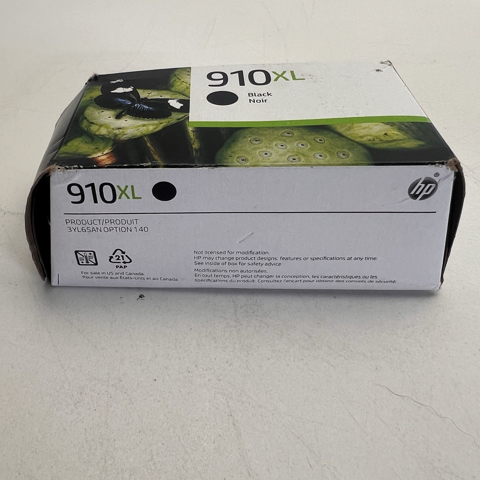 HP 910XL Black Ink Cartridge Genuine OEM (3YL65AN) – EXP FEB 2025