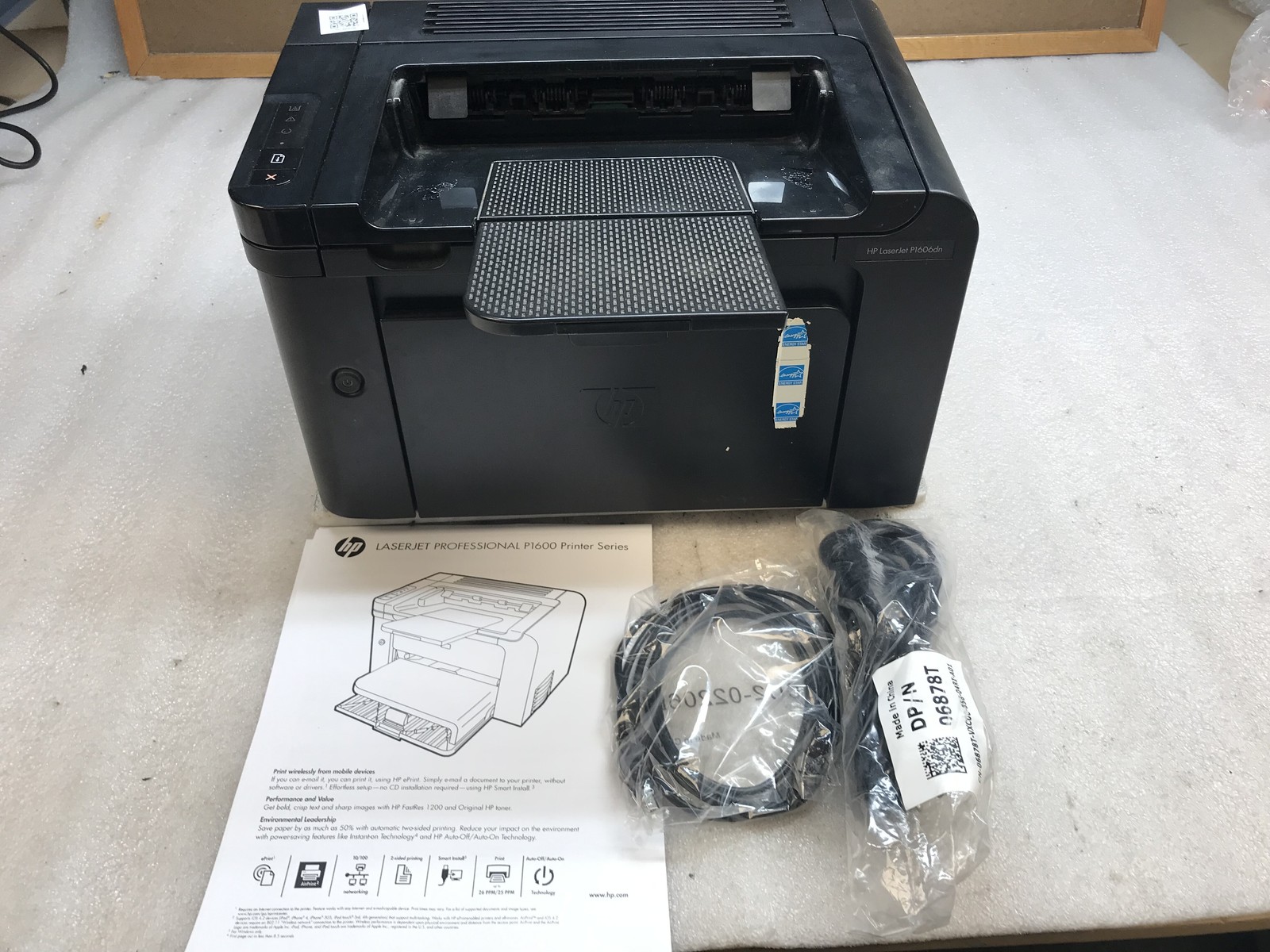 HP LaserJet P1606dn Network Monochrome Laser Printer CE749A 16K Pgs Tested