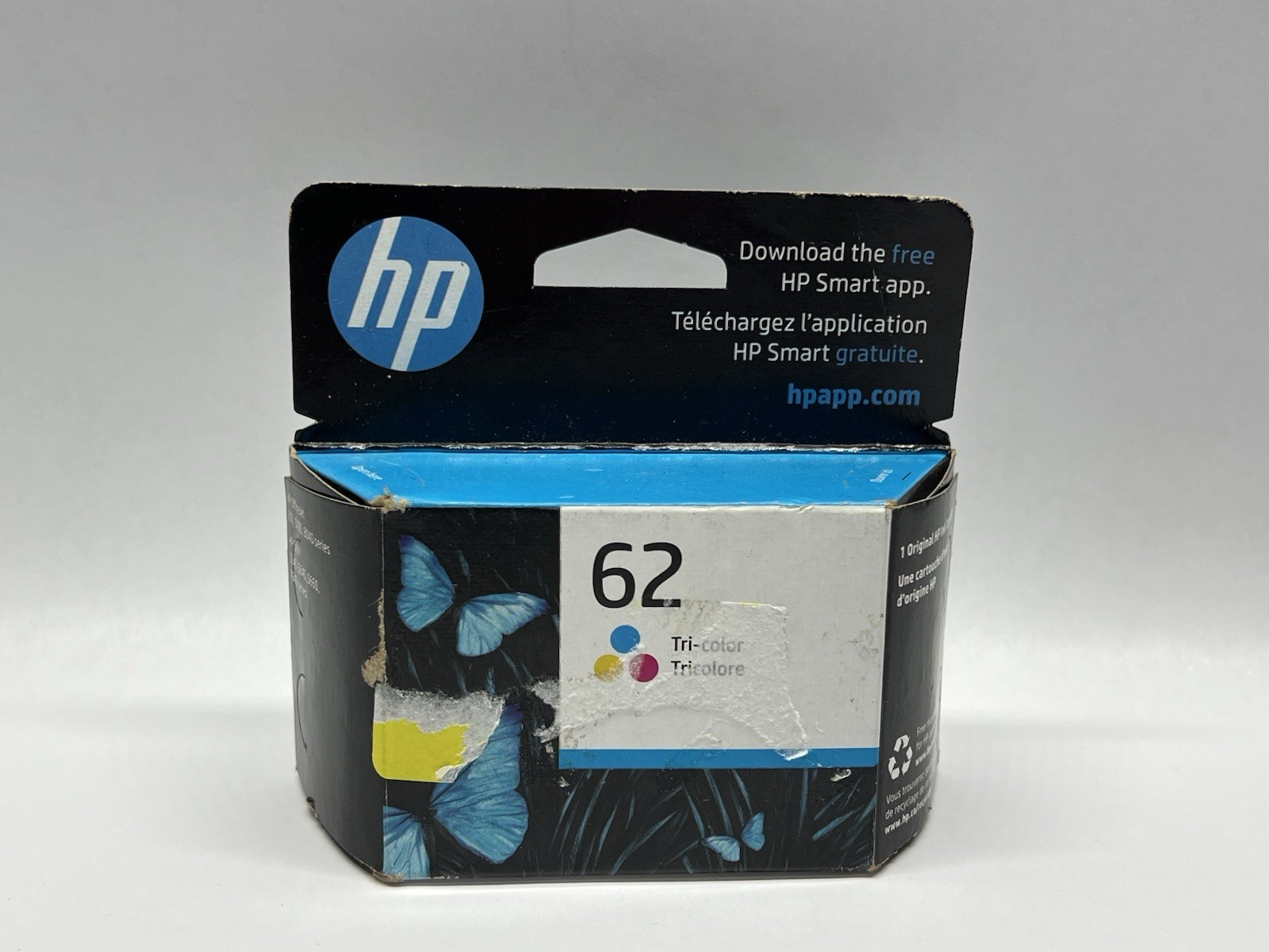 HP 62 Tri-Color Original Ink Cartridge C2P06AN NEW SEALED EXP 07/2023