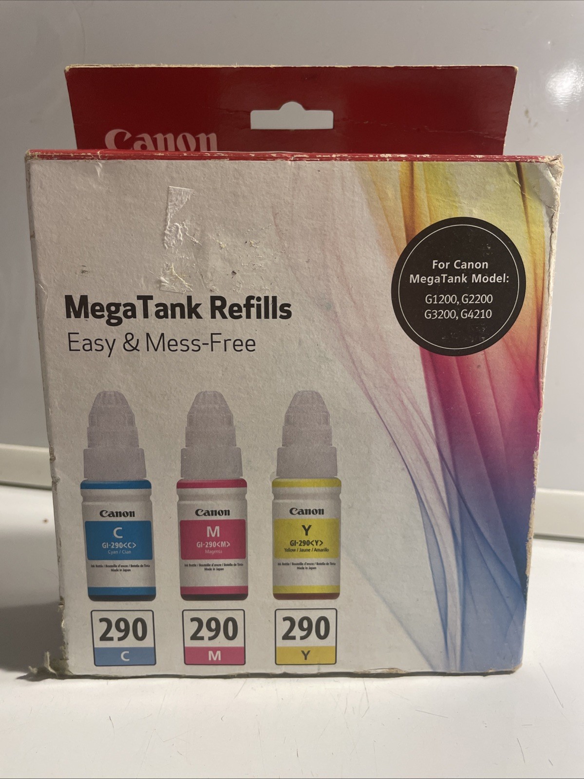 Canon Genuine MegaTank Refills GI-290 Cyan Magenta Yellow Ink OEM (NEW)