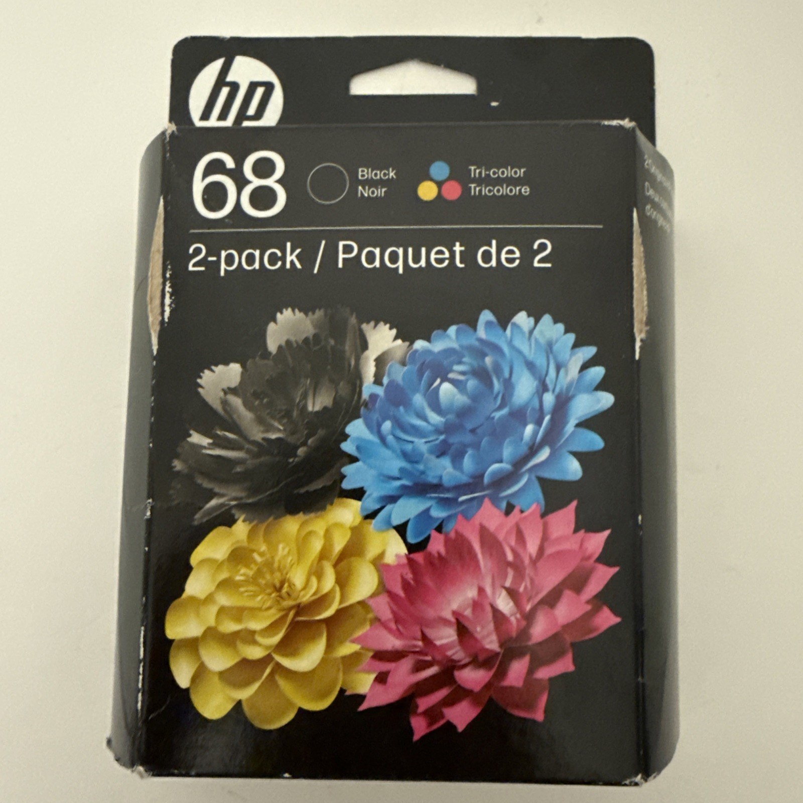HP 68 2-Pack Black/Tri-color Original Ink Cartridge Combo, 6L6S2TN Exp. May 2026