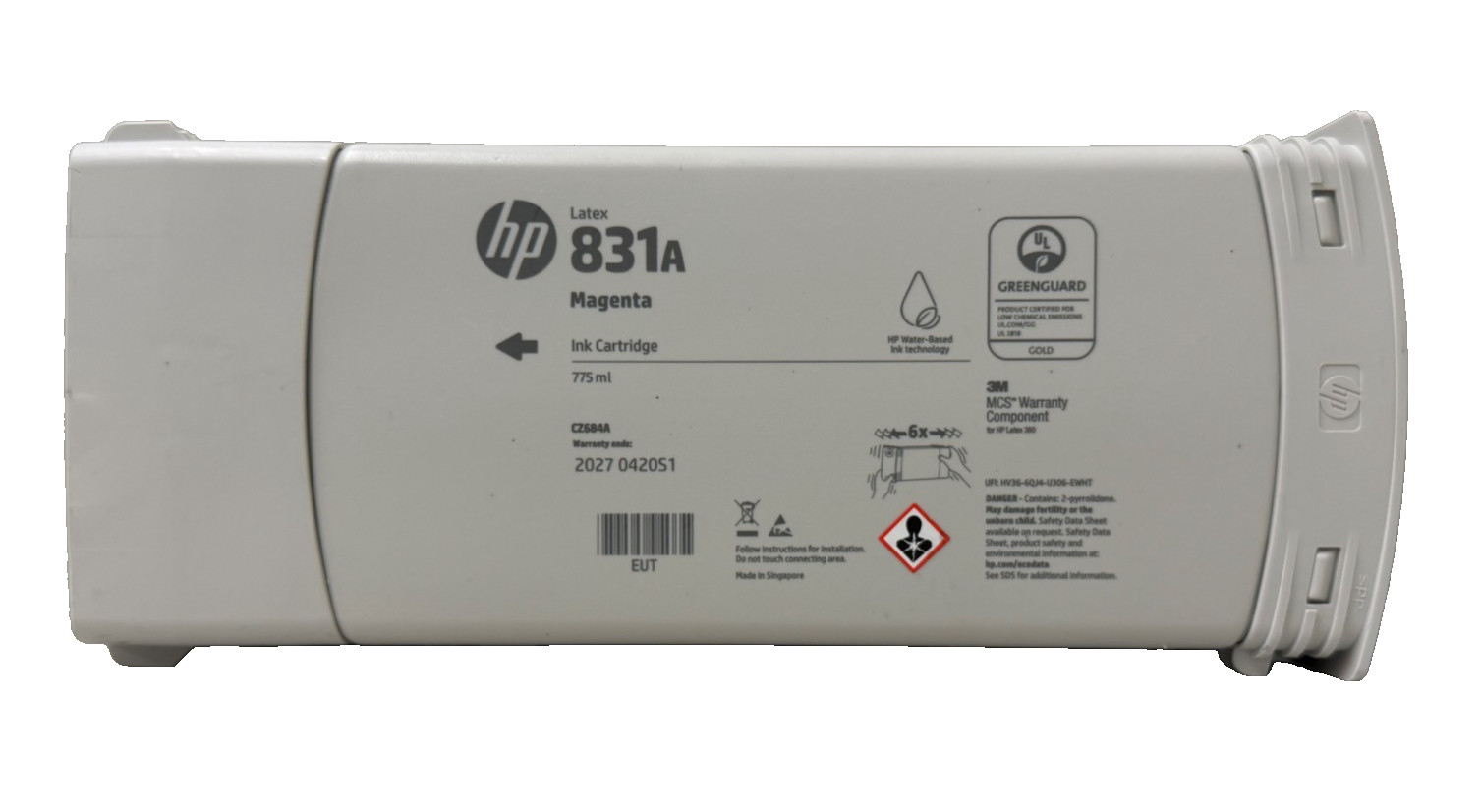 New Genuine HP 831A Magenta Latex Ink Cartridge 775ml CZ684A