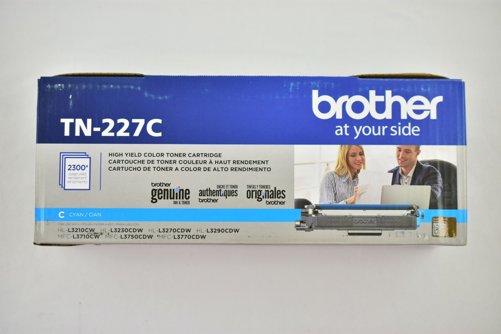Brother TN227C High Yield Cyan Toner Cartridge Genuine for HL-L3210CW/3230CDW
