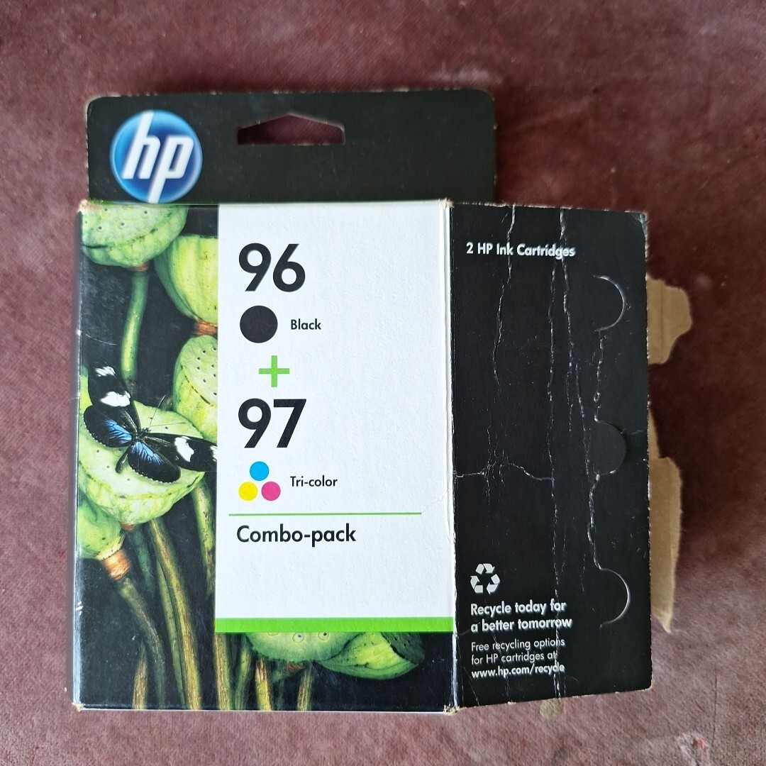 HP 96 2 Ink Cartridges -96 Black,97 Tri-color Expired 07/2012