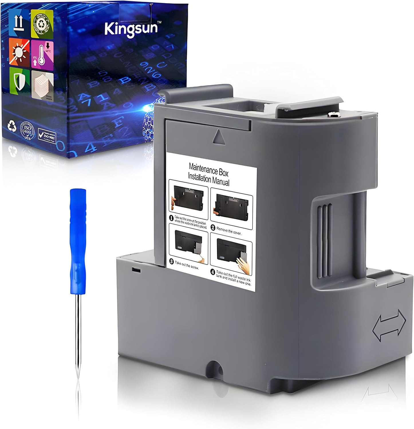 T04D100 EP-04D1 Ink Maintenance Box Compatible with ET-3710 ET-3750 ET-3760 ET-3