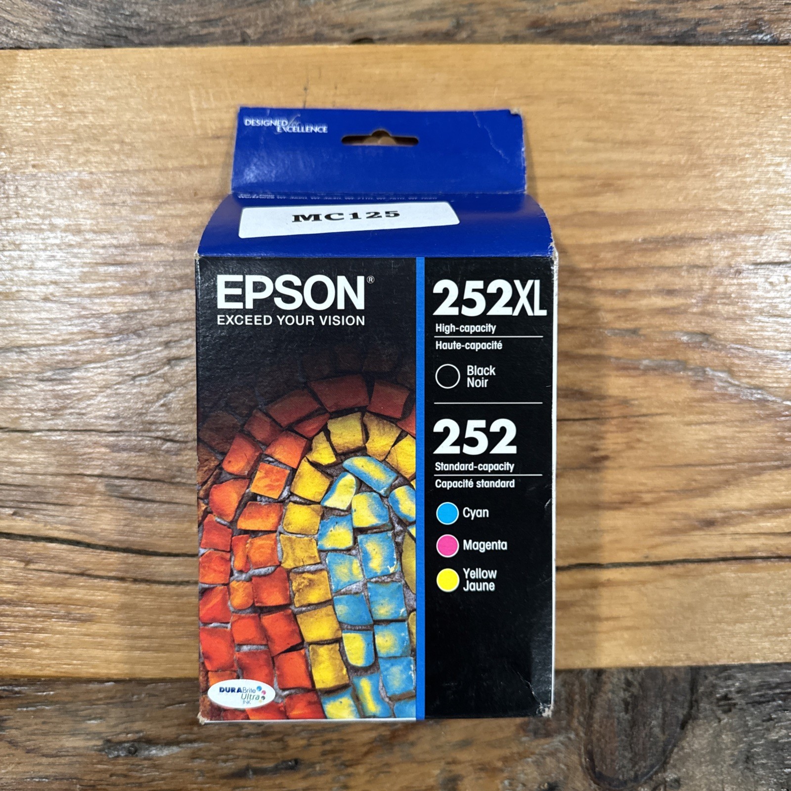 Epson 252XL/252 (T252XL-BCS) Black/Tri-Color Ink Cartridge – 4 Pack EXP:2020