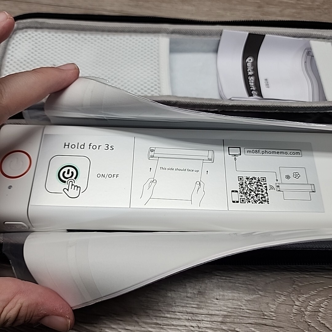 Phomemo M08F A4 Bluetooth Portable Thermal Printer White Android iOS Laptop