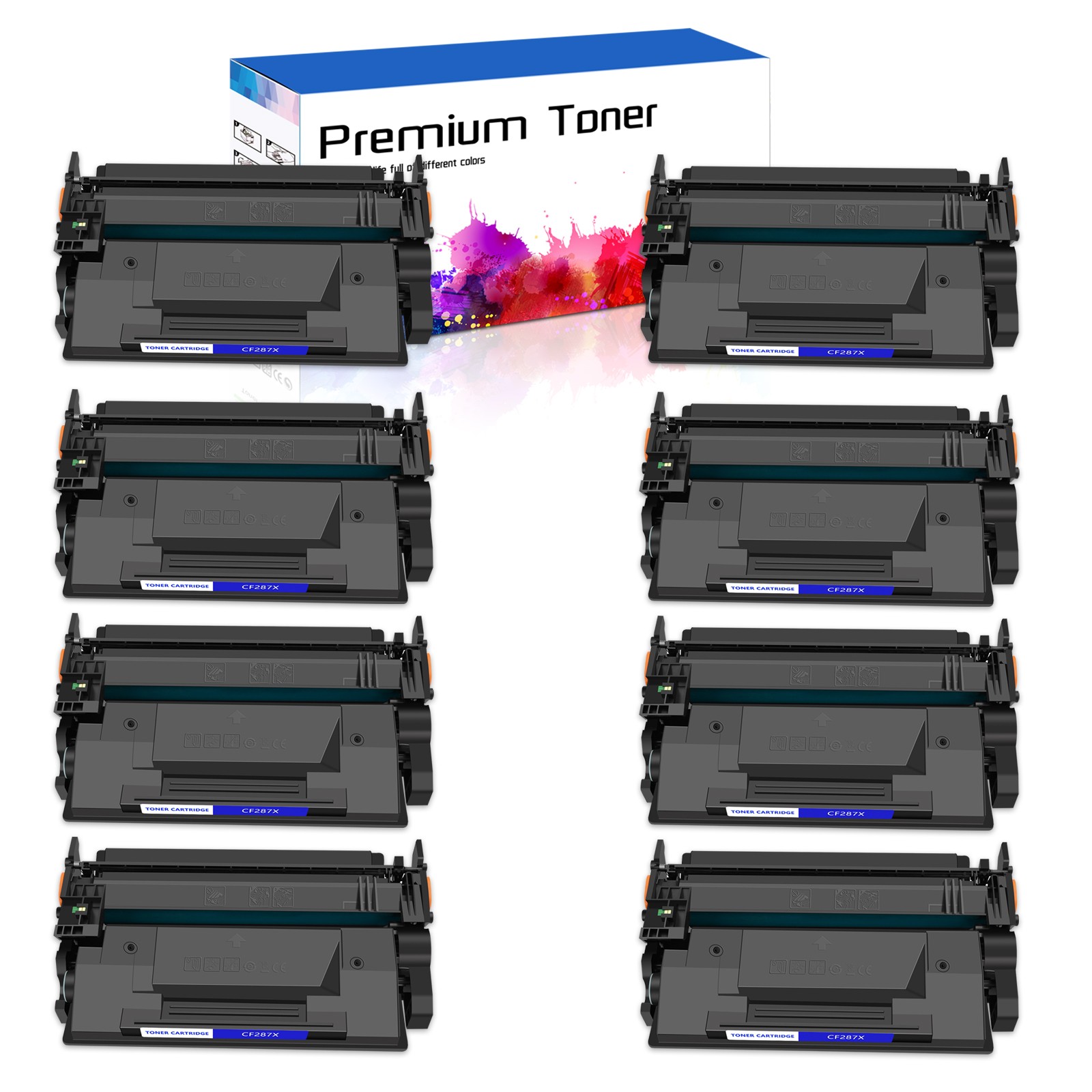 8PK CF287X Toner Cartridge for HP LaserJet Enterprise M506 M506n M506dn M506x